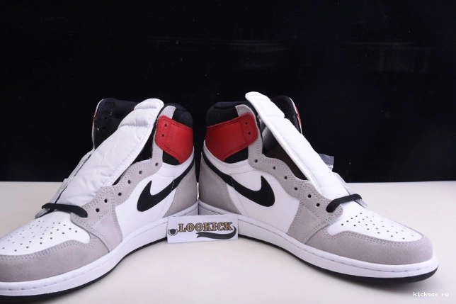 Cheap MAX OG Jordan 1 Smoke Light 555088-126 Grey High Air 0709